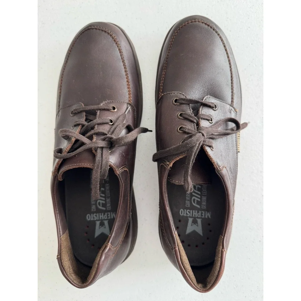 Mephisto Douk Hydroprotect Moc Toe Derby Brown Leather Men's‎ Shoe Size 12 M US